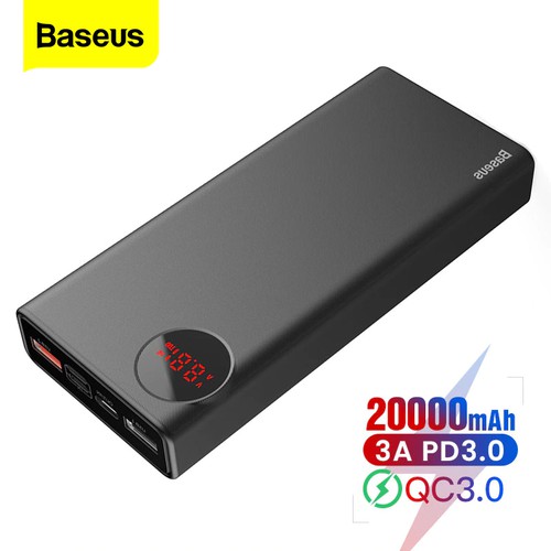 Pin Sạc Dự Phòng BASEUS ADAMAN 20000mAh Sạc di động Sạc nhanh với màn hình hiển thị LED