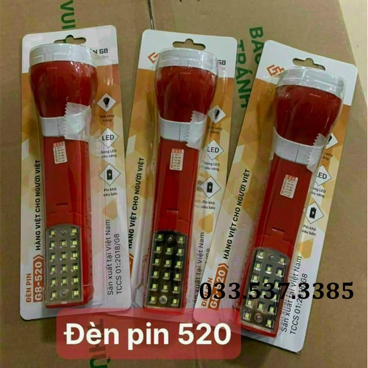 Đèn pin led, đèn pin led G8 520