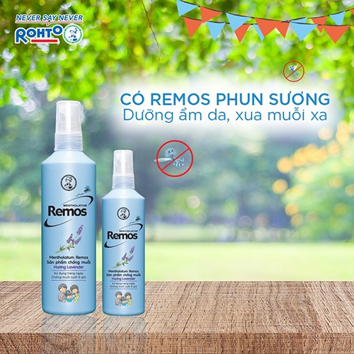 Dòng Sản Phẩm Kem, Xịt Chống Muỗi Đủ Loại Cho Bé &amp; Người Lớn Remos Mentholatum (70g,60ml,150ml)