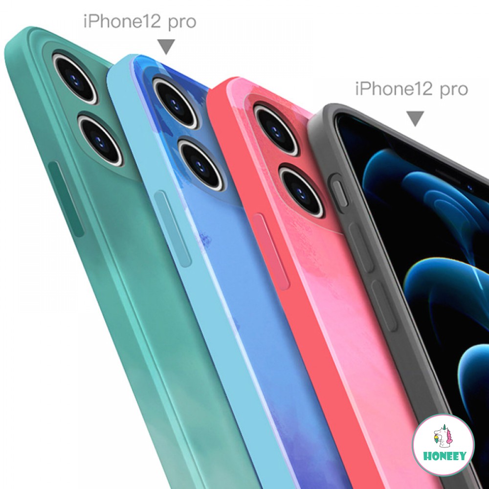 Ốp Lưng Họa Tiết Màu Nước Thời Trang Cho Iphone 12 11 Pro Max X Xs Max Xr 8 7 Plus | BigBuy360 - bigbuy360.vn