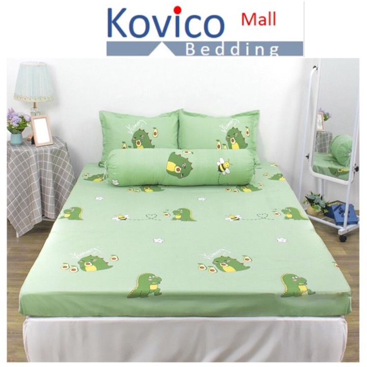 Bộ Ga Gối Poly Cotton M4 M6/M8  | Mẫu nâu  Chát với shop