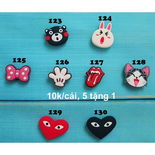 Sticker dép Crocs Jibbitz mẫu 123 - 130