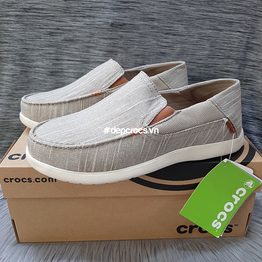 (Hàng xịn cao cấp) Giày lười nam cross walu santa cruz 2, giày lười cross cho nam, mọi vải đế êm - Crocshouse | BigBuy360 - bigbuy360.vn