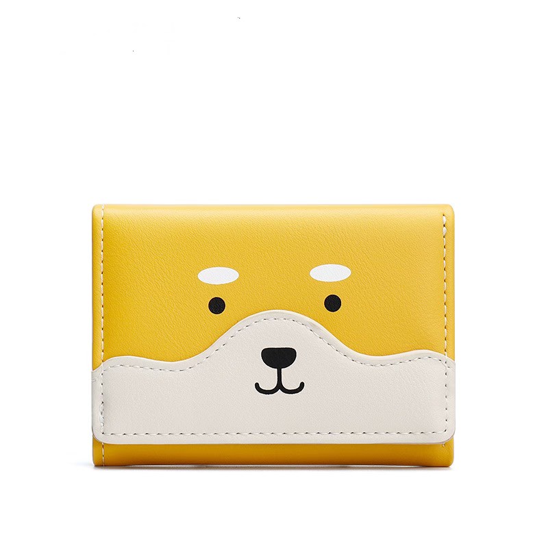 Ví nữ đựng tiền nhiều ngăn 446 khóa bấm chất da retro phong cách thanh lịch