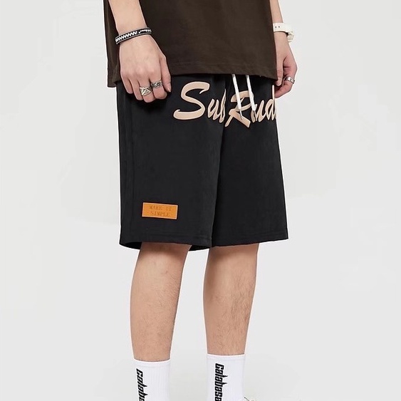 Quần Short Nam In Chữ Thời Trang Hàn Quốc quần dài unisex jogger nam fashion bigsize quần thun ngắn