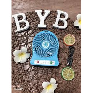 Quạt mini 3 tốc độ USB ( có dây sạc )