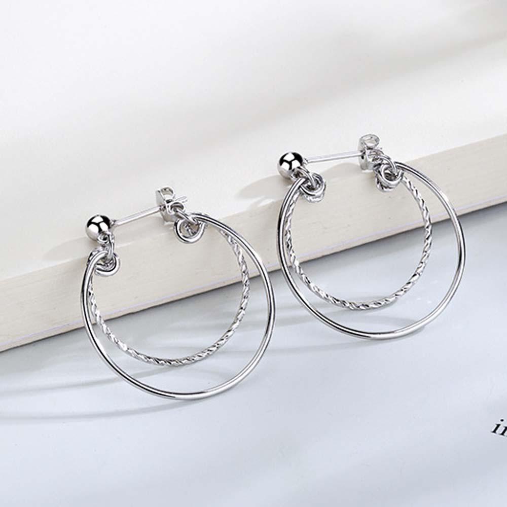 Bông Tai Dạng Vòng Phong Cách Retro Thời Trang Cho Nữ MXMUSTY