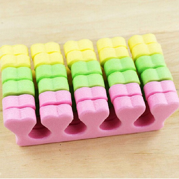 Bộ 10 bọt xốp tách ngón chân/ ngón tay khi làm móng chuyên dụng