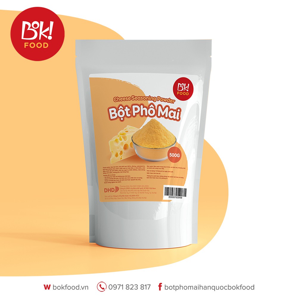 [Mã GROSALE giảm 10% đơn 150K] Bột phô mai Hàn Quốc Bok Food ( Gói 150g, 300g, 500g )