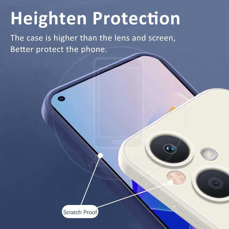Ốp Điện Thoại TPU Mềm Hình Vuông Cho Oppo Reno 7 7Z Pro Reno7Z 5G