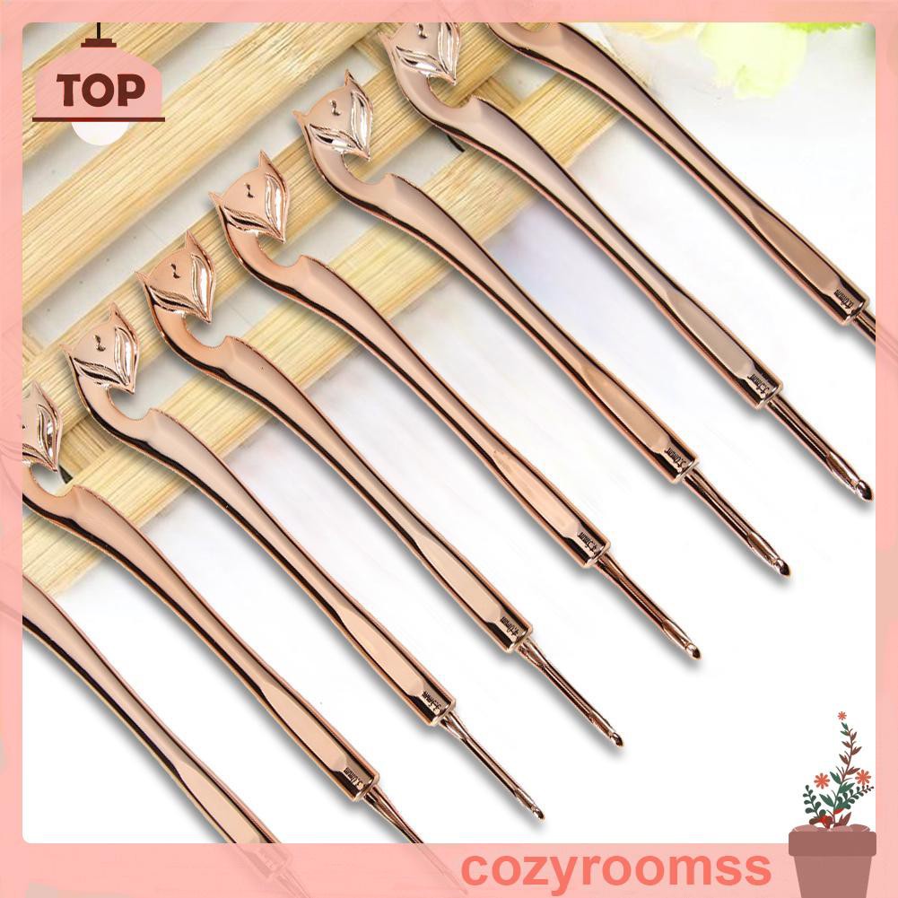 Set 8 Kim Móc Len Hình Cáo Màu Vàng Diy
