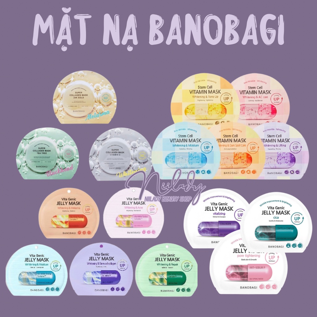 Mặt Nạ Banobagi Vita Genic Jelly Mask / Stem Cell Collagen Mask