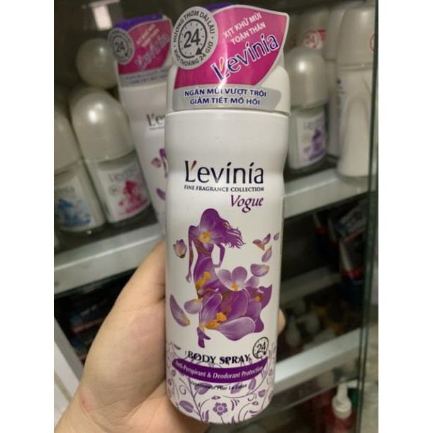 Xịt khử mùi levinia 200ml ( mầu tím )