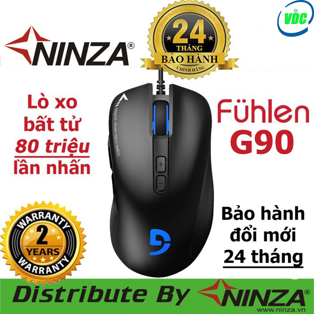 Chuột gamming cao cấp Fuhlen G90 Led RGB (Chính hãng Ninza )