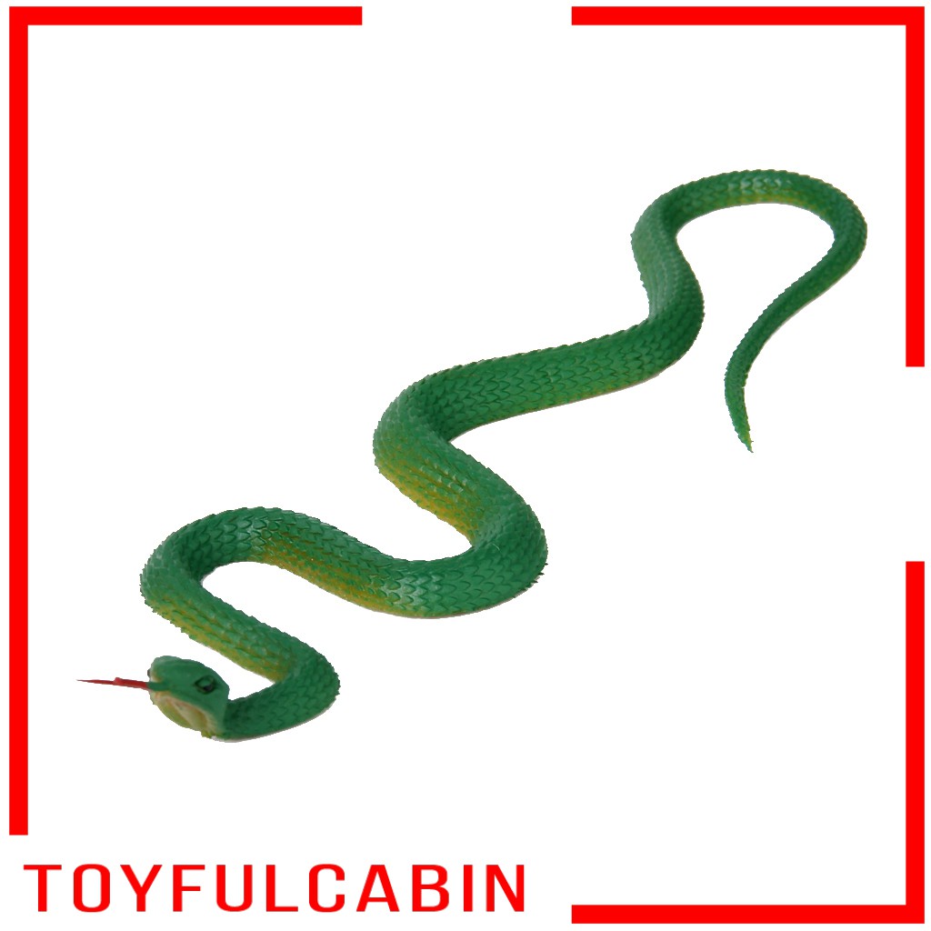 Rắn Giả Bằng Cao Su Màu Xanh Lá Dùng Trang Trí Halloween