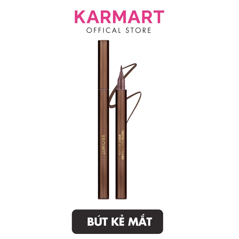 Bút kẻ mắt Browit Precise Slim Eyeliner #Sexy Brown 0.6ml