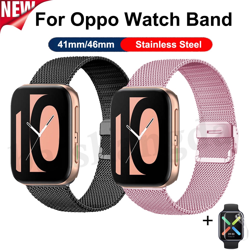 Dây đeo inox 46mm cho đồng hồ thông minh Oppo Watch 41mm