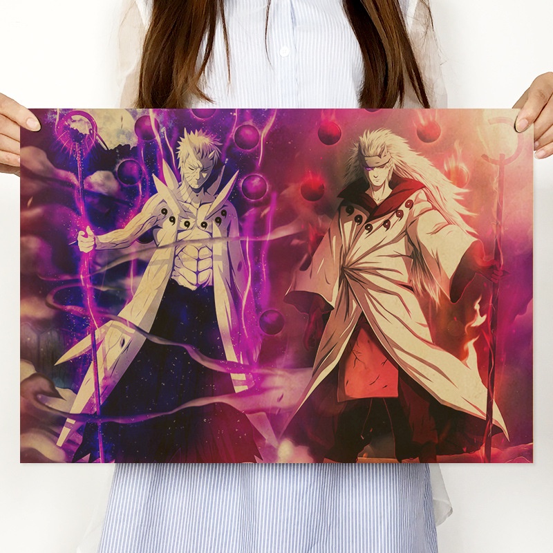 Poster Anime Naruto Dán Tường kích thước 51*35cm - Tranh Nhân vật Anime Naruto Dán Tường Siêu Đẹp