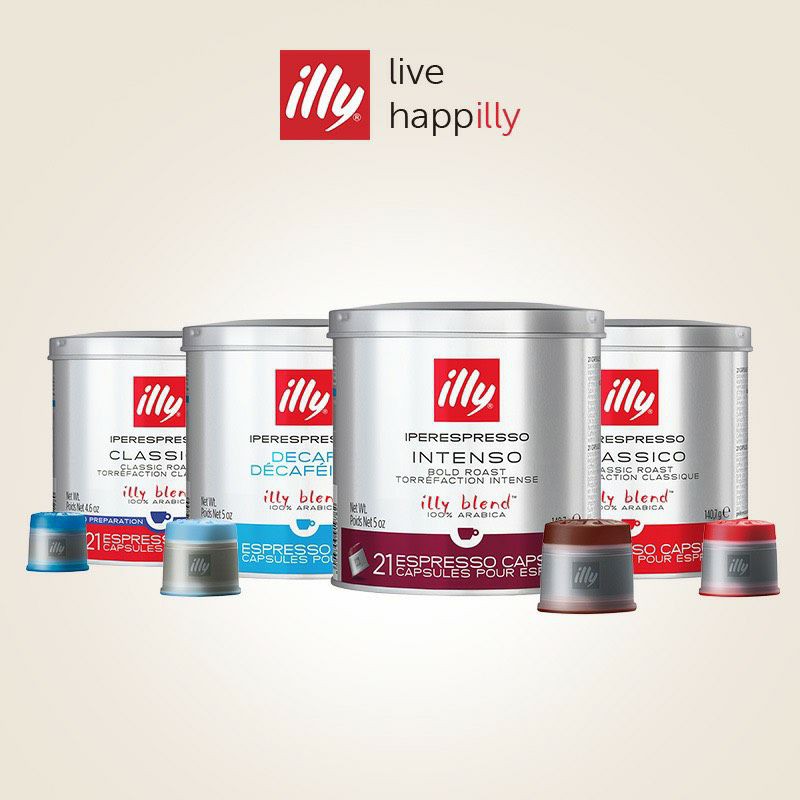 (illy machine) cà phê viên nén iperEspresso illy coffee 21 capsules