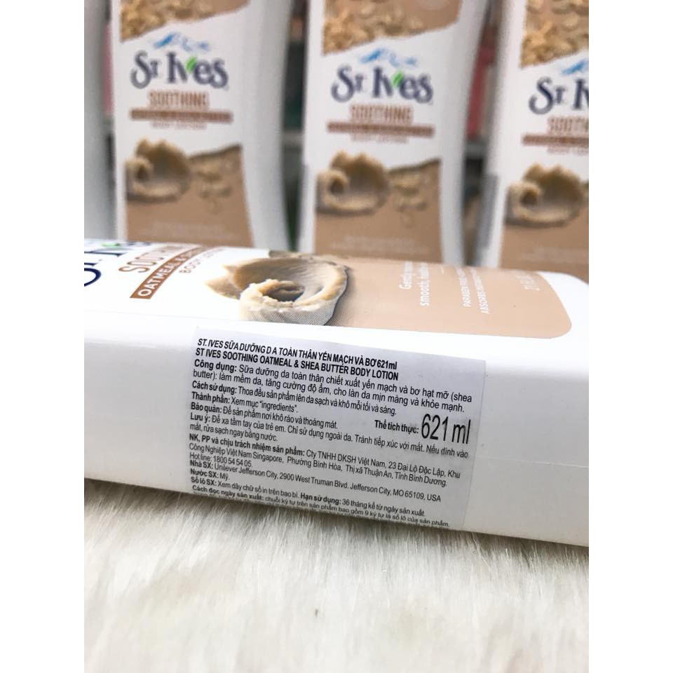 (USA - 621ML) Sữa Dưỡng Thể ST.IVES Chính Hãng Công Ty