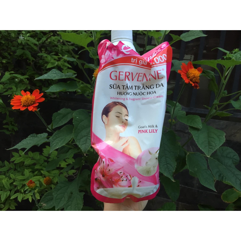 SỮA TẮM GERVENNE 3 màu 3 mùi hương mix thơm ngọt 900G + Tặng túi sữa tắm 380g