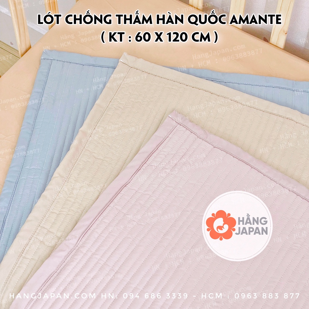 Lót chống thấm Amante sọc dọc kích thước 60*120cm màu ngẫu nhiên