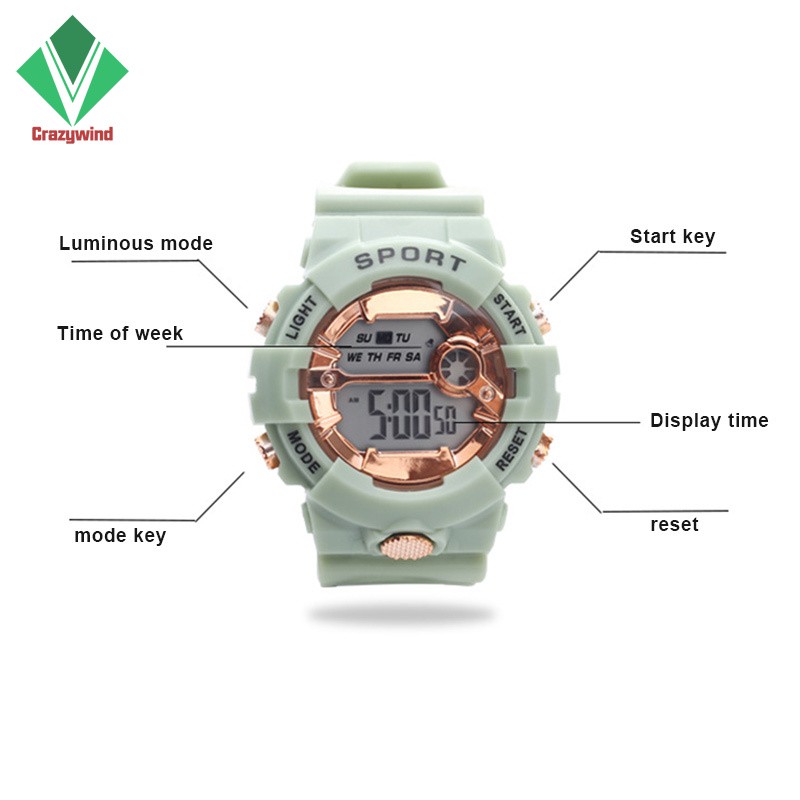 Đồng Hồ Điện Tử Thể Thao Chống Nước Thiết Kế Phong Cách Hàn Quốc | BigBuy360 - bigbuy360.vn