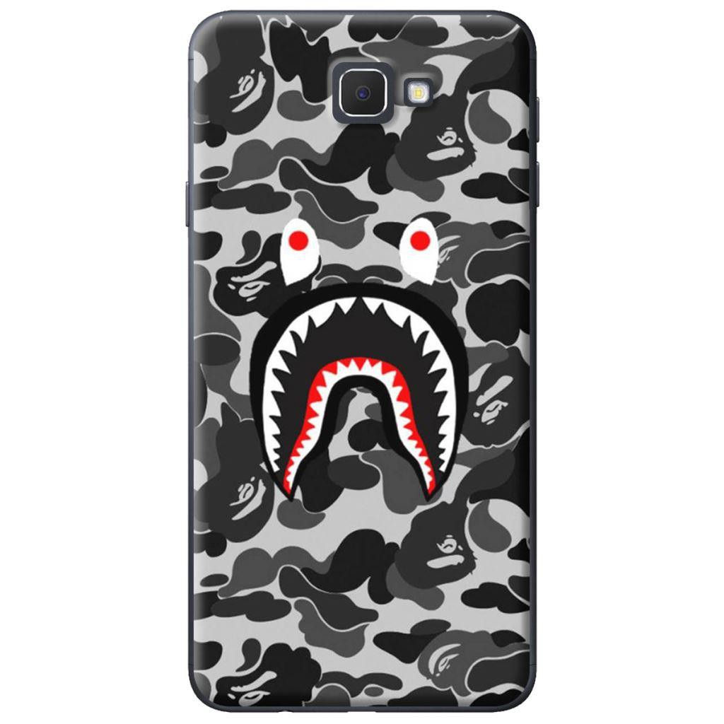 Ốp lưng Samsung J5 Prime, J7 Prime Bape Xám Đen