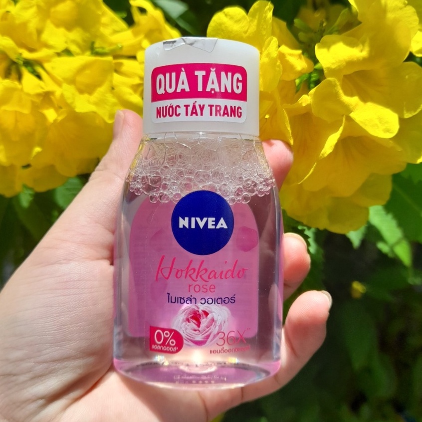 Nước tẩy trang Nivea chiết xuất hoa hồng Hokkaido