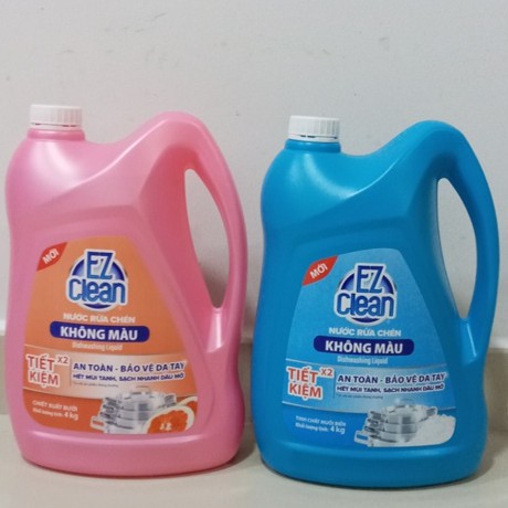 Nước Rửa Chén Không Màu EZ Clean - Can 4Kg