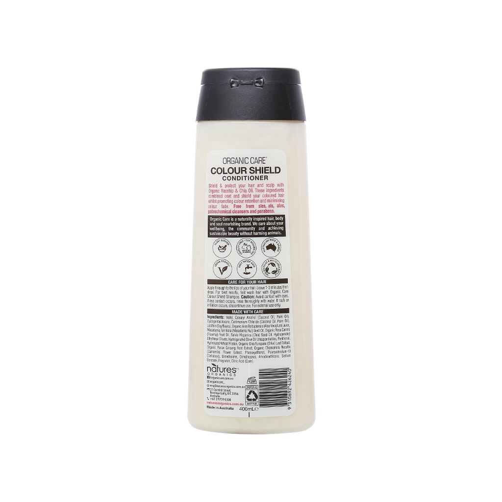[Australia] Dầu xả dành cho tóc nhuộm Organic Care Colour Shield 400ml/chai