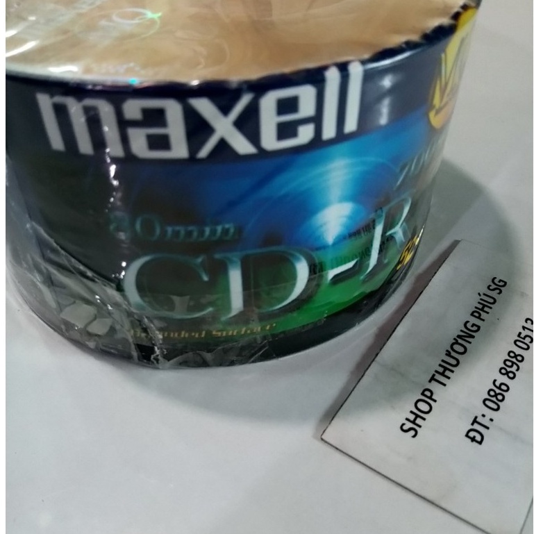 Đĩa CD MAXELL CD-R 80 MQ - 52X - 700MB - 80MIN _ Lốc 50 Cái