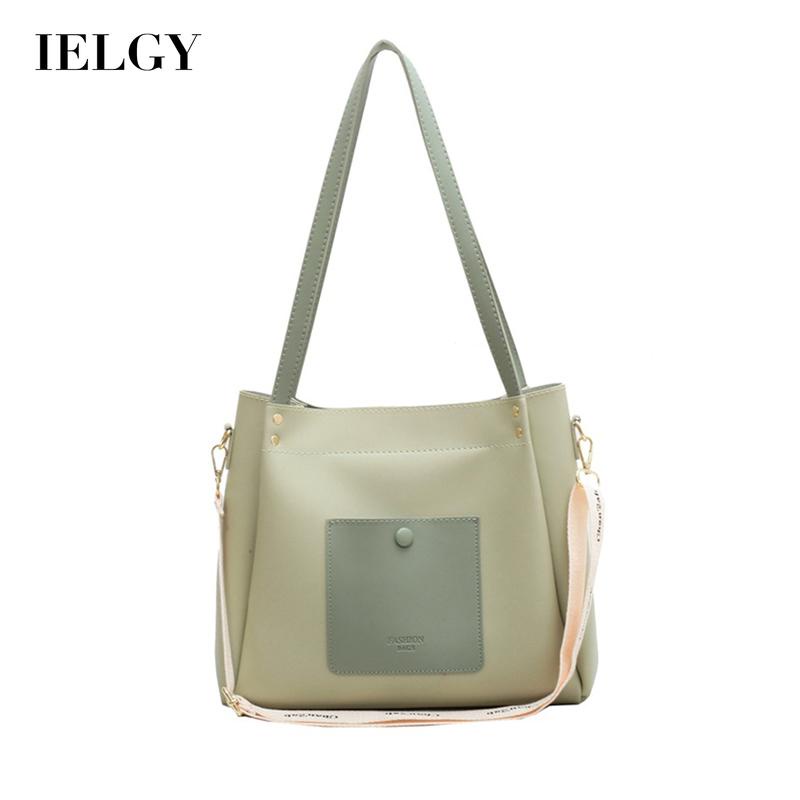 IELGY Túi Đeo Vai Cỡ Lớn Màu Sắc Tương Phản Thời Trang Cho Nữ