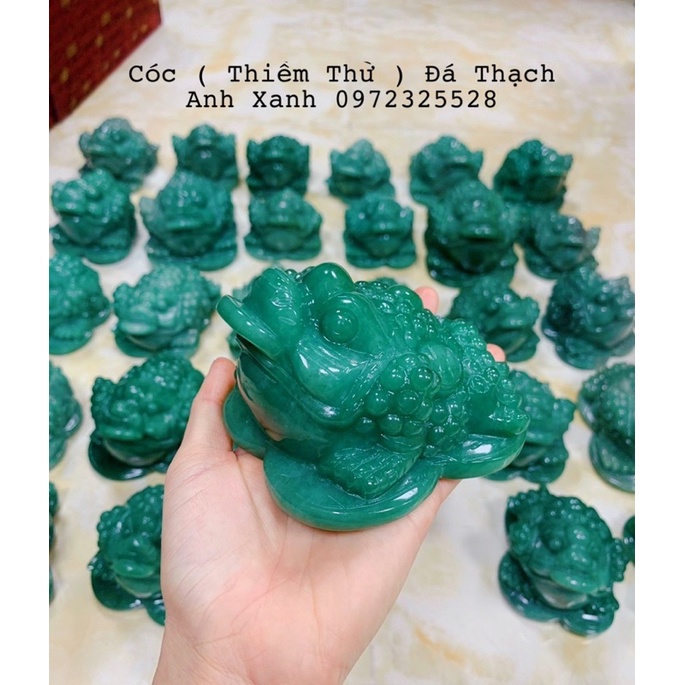 Cóc ( Thiềm Thừ ) Đá Hồng, Xanh Tự Nhiên Phong Thuỷ