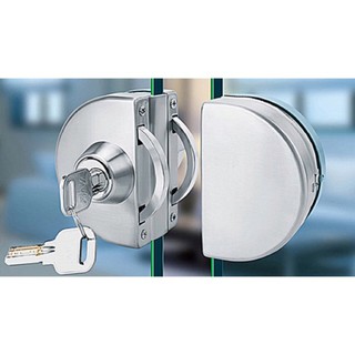[Ảnh thật] Khoá cửa kính sus304