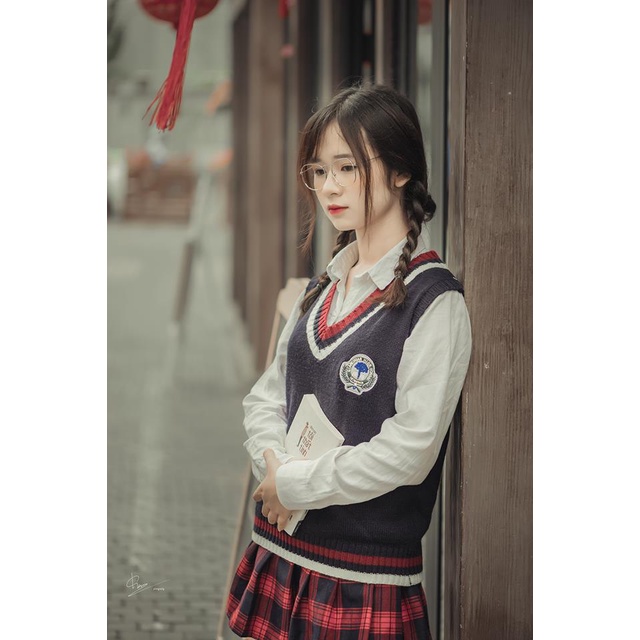 Áo Len Gile kiểu dáng học sinh Hàn Quốc, có size Nam- Nữ