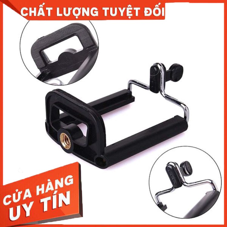 Đầu Ngoàm Kẹp điện thoại gắn trên đầu tripod - gậy chụp ảnh