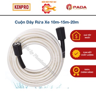 Cuộn Dây Rửa Xe 10m-15m-20m Cho Máy Rửa Xe Gia Đình-tặng Kèm Khớp Nối Dài Dây Rửa Xe-hàng Cao Cấp-màu Trắng