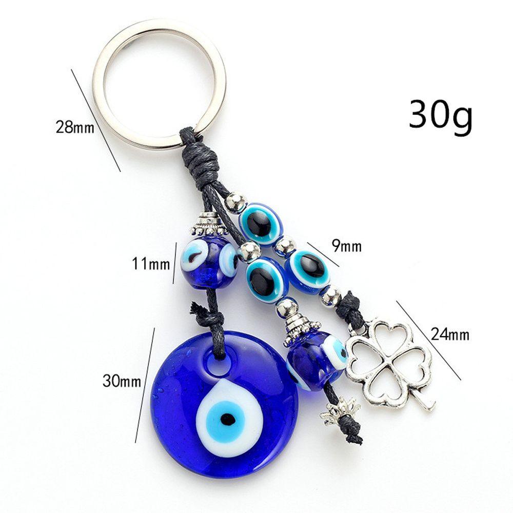 LILYES Móc Khóa Hình Đôi Mắt Quỷ Thời Trang ​Chuỗi Hạt Mắt Quỷ Độc Đáo Trang Trí Xe Hơi ​Mặt Dây Chuyền Hình Mắt Quỷ Xanh