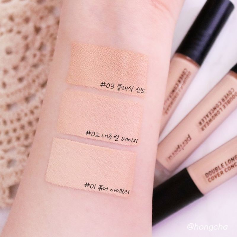 Kem Che khuyết điểm Peripera Double Longwear Cover Concealer