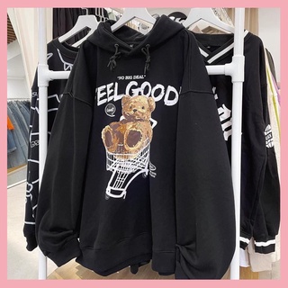 Áo Hoodie gấu CHANREEN unisex chất nỉ không nhão