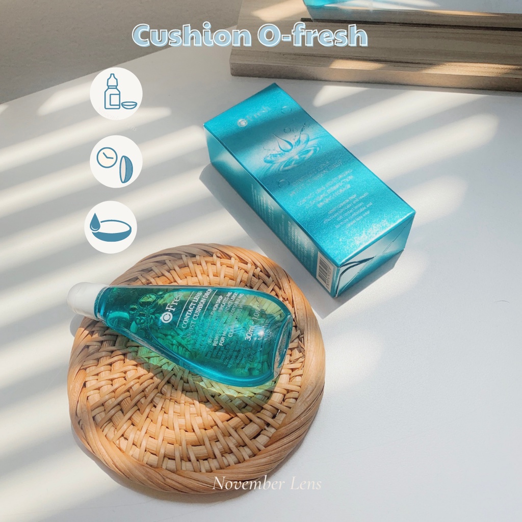 Set Nước Ngâm Và Nhỏ Mắt Cho Kính Áp Tròng Ofresh và Nix Care chính hãng OLENS