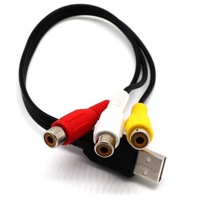 Cáp Chuyển USB Sang AV 3 Đầu Dùng Cho Tivi