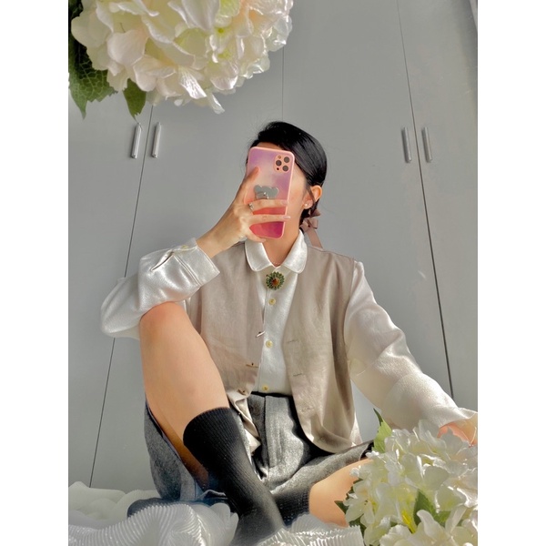 Áo Sơmi Trắng-Quần Short Secondhand