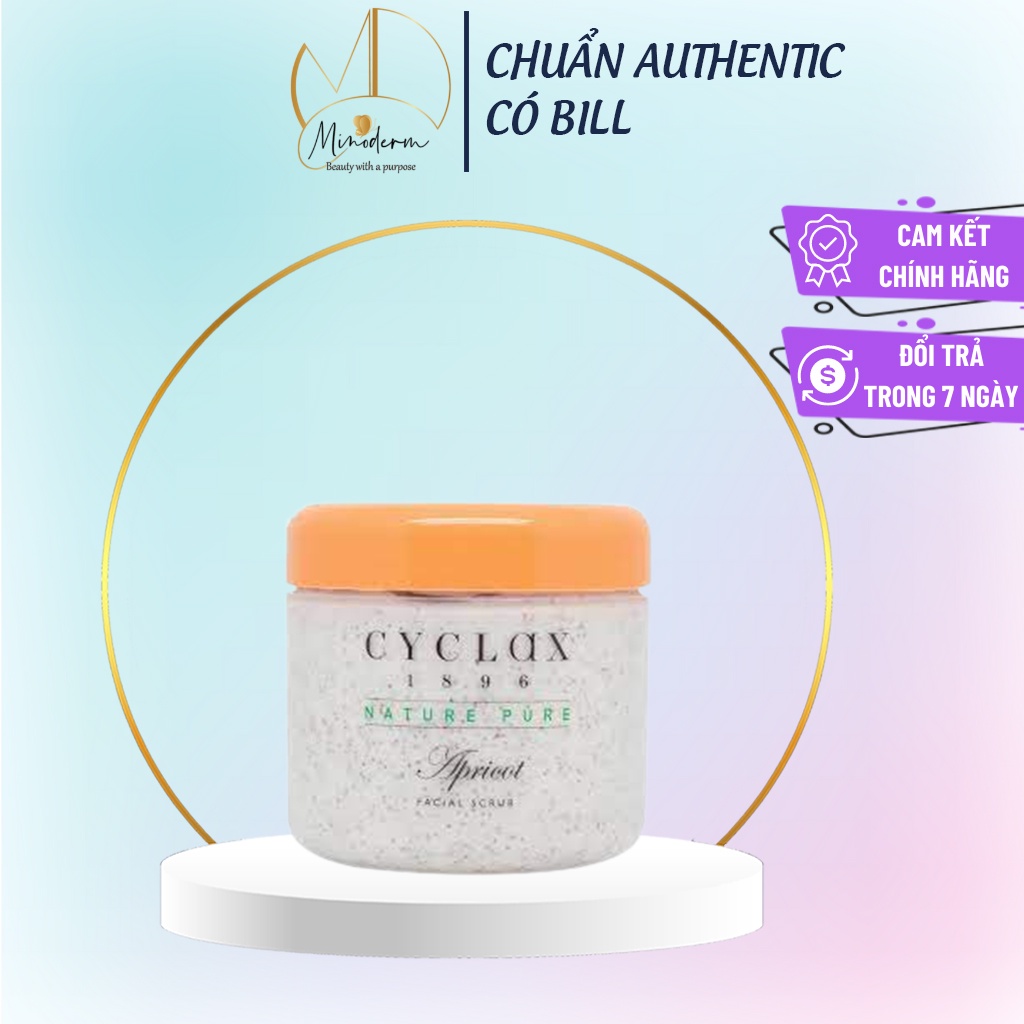 Tẩy tế bào chết CYCLAX APRICOT FACIAL SCRUB tẩy da chết cho mặt chiết xuất hạt mơ 300ml