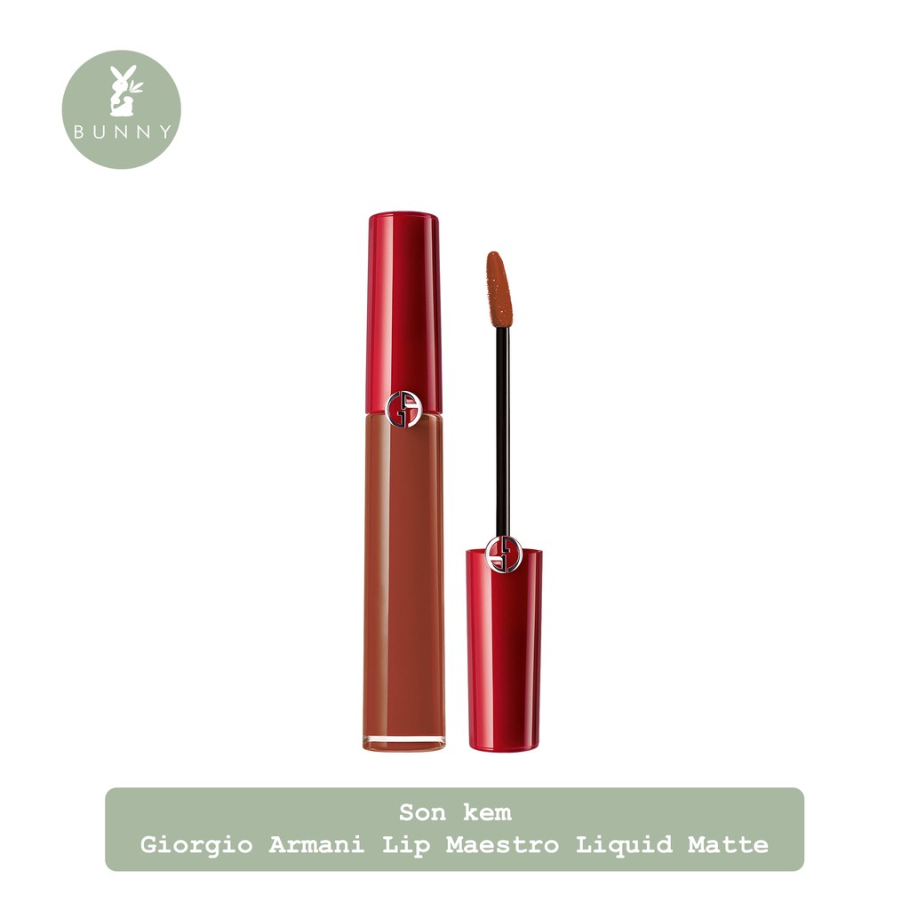 Son kem Giorgio Armani Lip Maestro Liquid Matte Lipstick Bunny Beauty hàng đủ bill