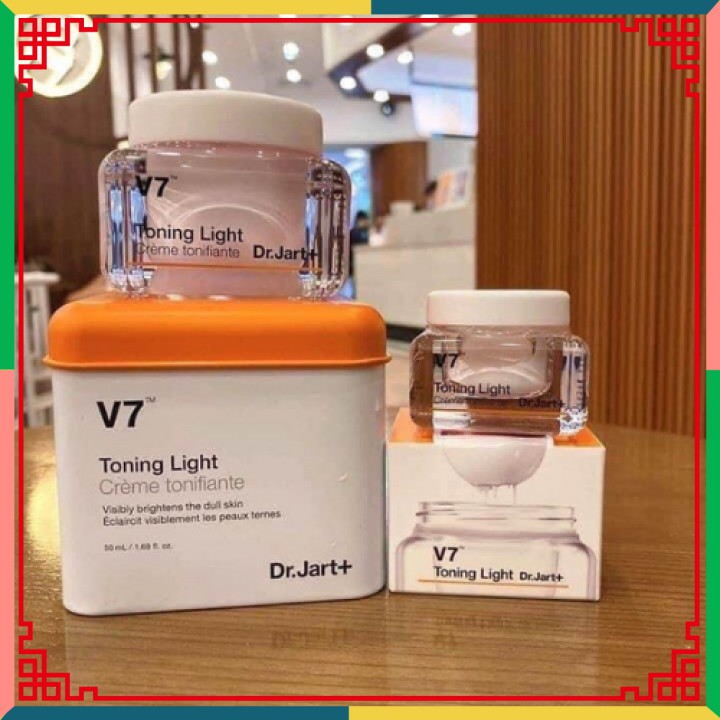 Kem V7 Toning Light Dr Jart Hàn Quốc, Mini Size 10ml, Full Size 50ml, Dưỡng Trắng Hồng Bật Tone [CHÍNH - HÃNG]