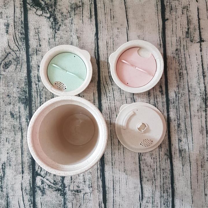 HCM - Ly lúa mì thiên nhiên DR Show 2 lớp uống cà phê, trà sữa 450ml