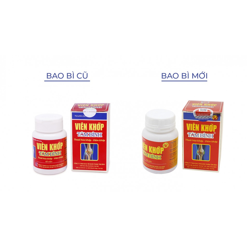 ✅  Viên Khớp Tâm Bình - Không còn nỗi lo về thoái hóa khớp, viêm khớp, sưng khớp, tê bì chân tay
