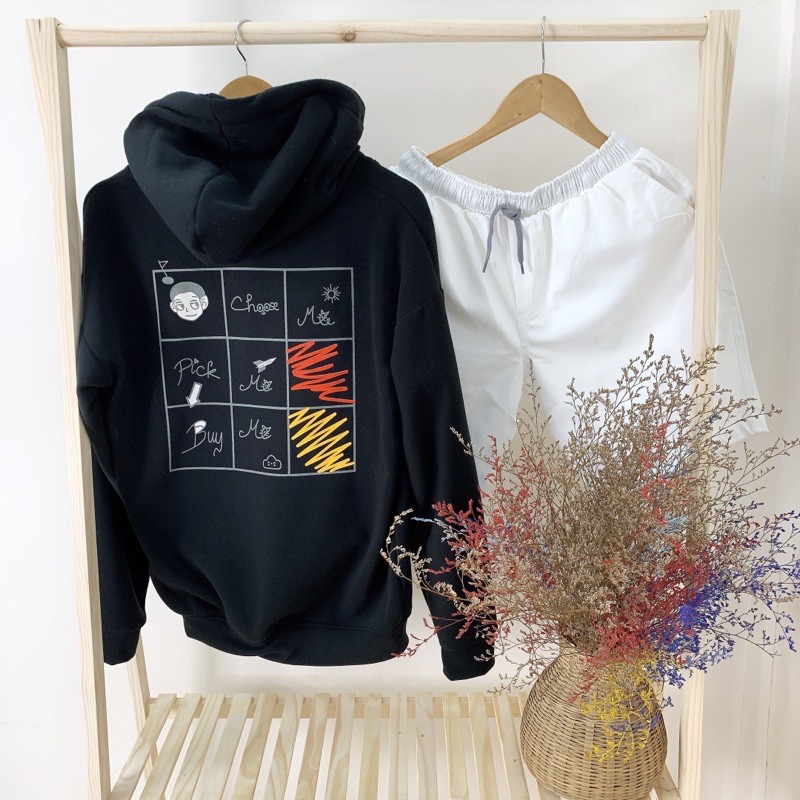 [HÌNH THẬT] ÁO HOODIE UNISEX IN HÌNH CẬU BÉ MR SMILE 99 SHOP | BigBuy360 - bigbuy360.vn